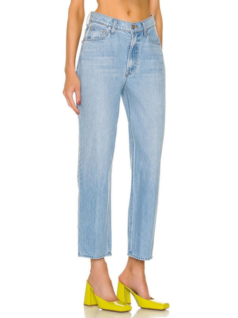Mother High Waisted Double Stack Ankle Jeans in Just a Nibble Size 29